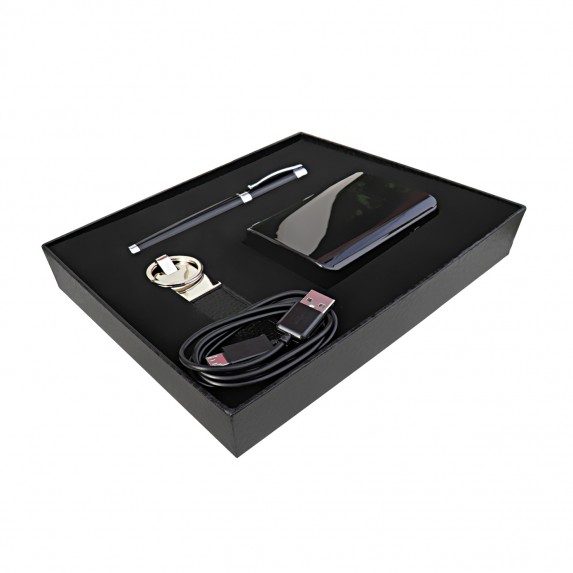 GIFT PEN POWER PACK & KEY HOLDER BLACK